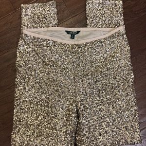 RALPH LAUREN sequin pants size 8